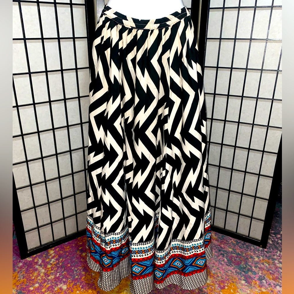 Mix Nouveau Flare Long Skirt